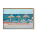 Happy Beach Umbrellas by Abbey Mueller