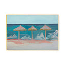 Happy Beach Umbrellas by Abbey Mueller