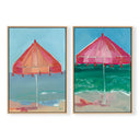 Pink & Peach Umbrella Pair by Abbey Mueller