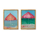 Pink & Peach Umbrella Pair by Abbey Mueller