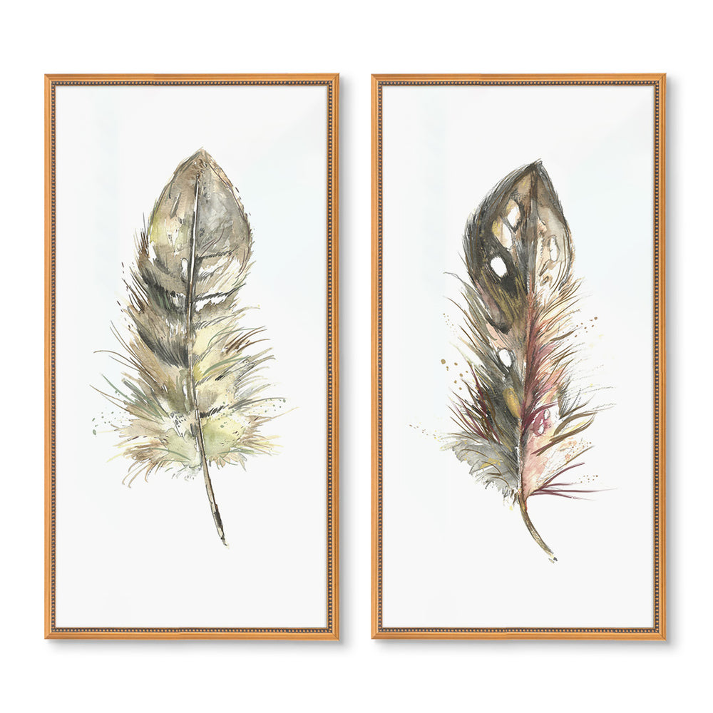 Feather Panel Pair by Emily Simpson