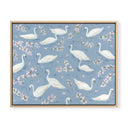 Swans and Cherry Blossoms by Haley Knighten