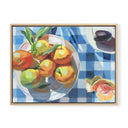 Gingham & Oranges Horizontal by Jenny Westenhofer