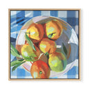 Gingham & Oranges Square by Jenny Westenhofer