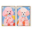 Pretty Pink Poodle Pair
