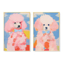 Pretty Pink Poodle Pair