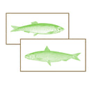 Vintage Fish Line Art Pair