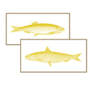 Vintage Fish Line Art Pair