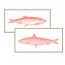 Vintage Fish Line Art Pair