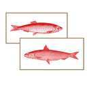 Vintage Fish Line Art Pair