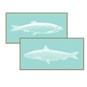 Vintage Fish Line Art Pair