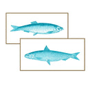 Vintage Fish Line Art Pair