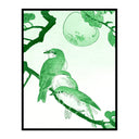 Three Birds and the Moon