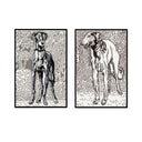 Greyhound in the Park Pair