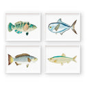 Vintage Blue Fish Set