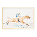 Vintage Watercolor Jockey