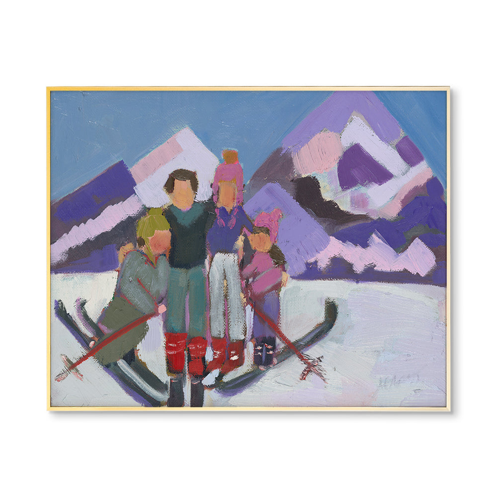 Ski Family by Abbey Mueller Sheorn