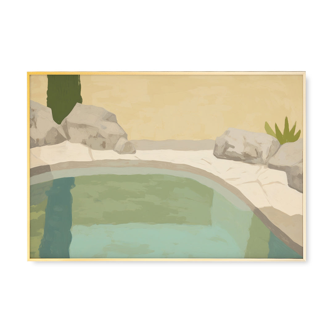 Arid Poolside | Abstract Art Print – Urban Garden Prints