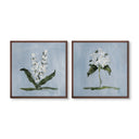 Blue Botanical Square Pair by Cady Karras