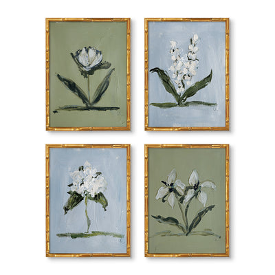 Blue & Green Botanical Set of 4 by Cady Karras