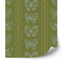 Butterfly Stripe by Charlotte Pottieger Wallpaper Sample