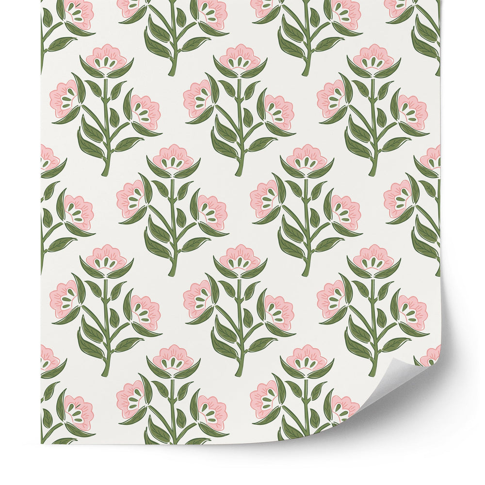 Calhoun Flower Wallpaper Sample
