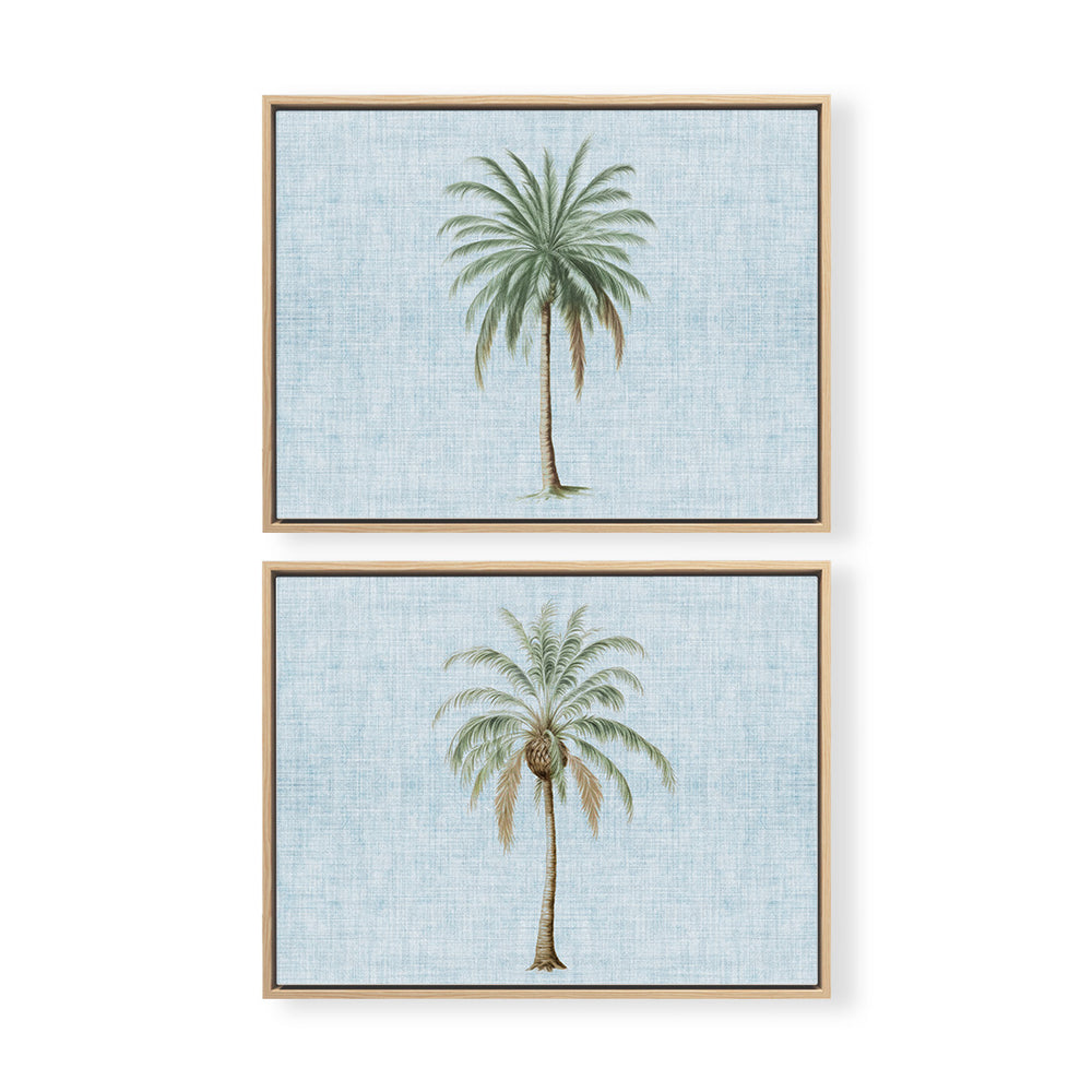 Coastal Palm Pair Horizontal