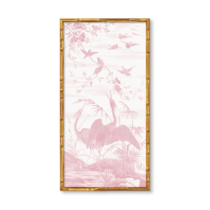 Chinoiserie Vintage Crane Mural Art Print Panel | High End – Urban ...