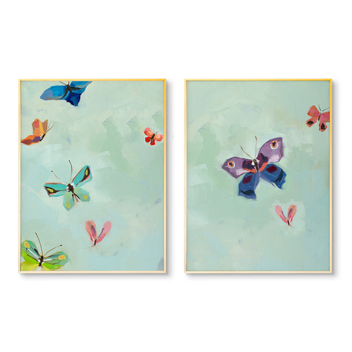 Butterflies Pair by Jenny Westenhofer Art Prints – Urban Garden Prints