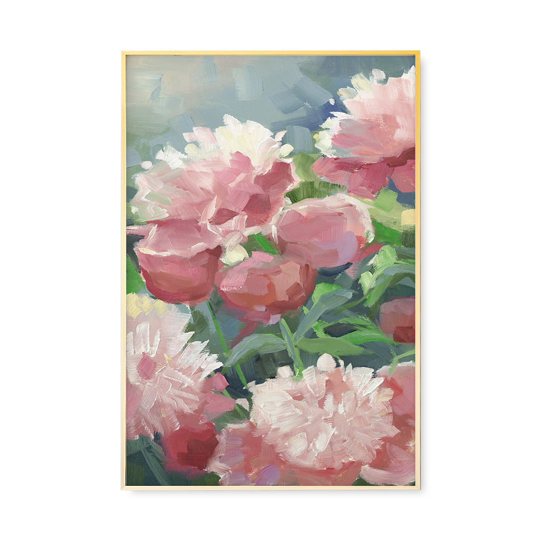 Pink Peonies Vertical by Jenny Westenhofer