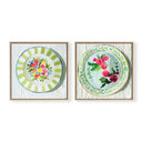 Floral Plate Pair by Jenny Westenhofer