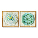 Celadon Plate Pair by Jenny Westenhofer