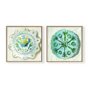 Celadon Plate Pair by Jenny Westenhofer