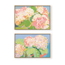 Abstract Hydrangeas Pair