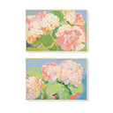 Abstract Hydrangeas Pair