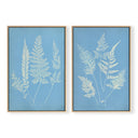 Hued Vintage Fern Pair