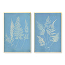 Hued Vintage Fern Pair