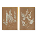 Hued Vintage Fern Pair