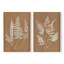 Hued Vintage Fern Pair