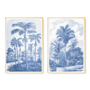 Vintage Tropical Oasis Pair