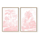 Vintage Tropical Oasis Pair