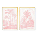 Vintage Tropical Oasis Pair