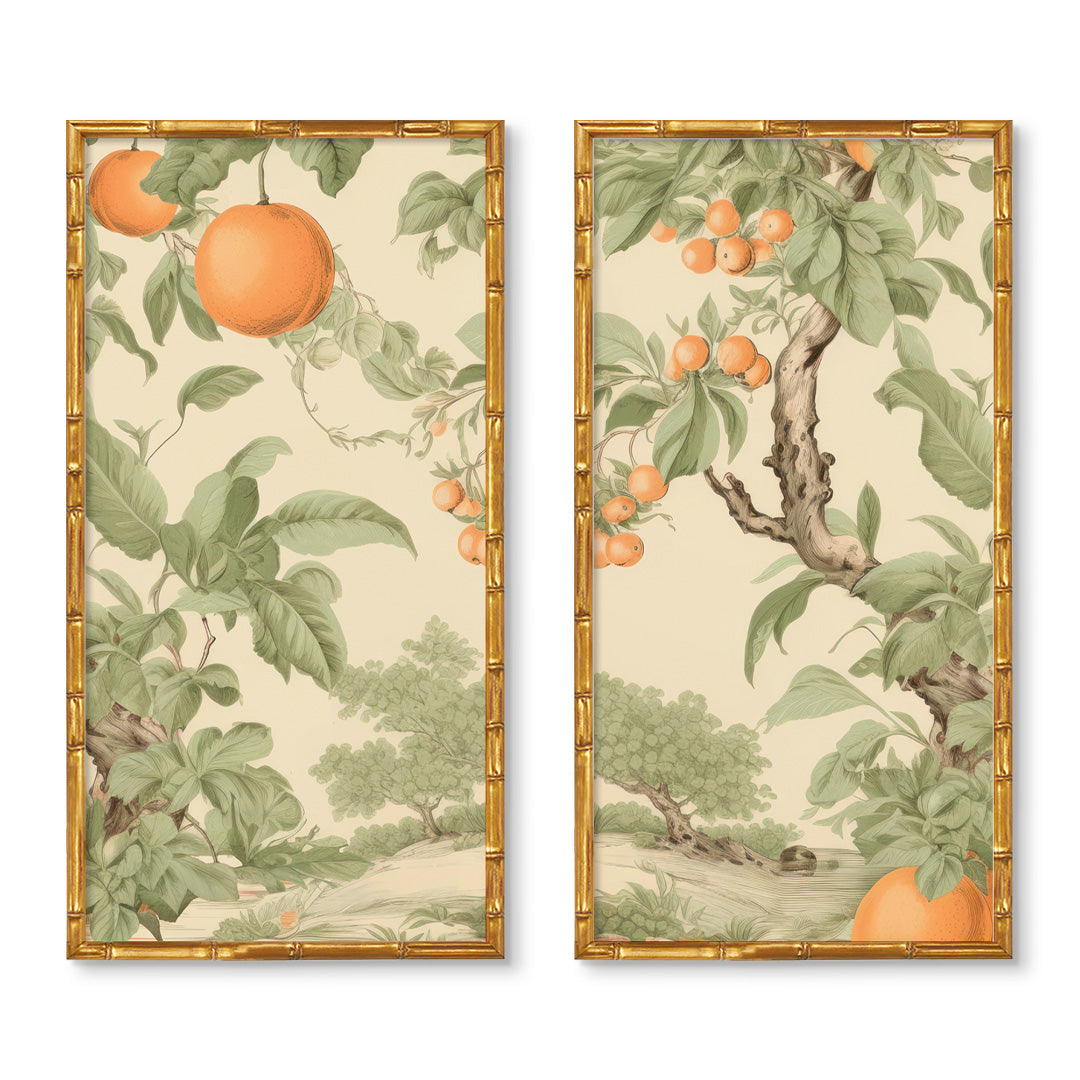 Orange Grove Panel Pair