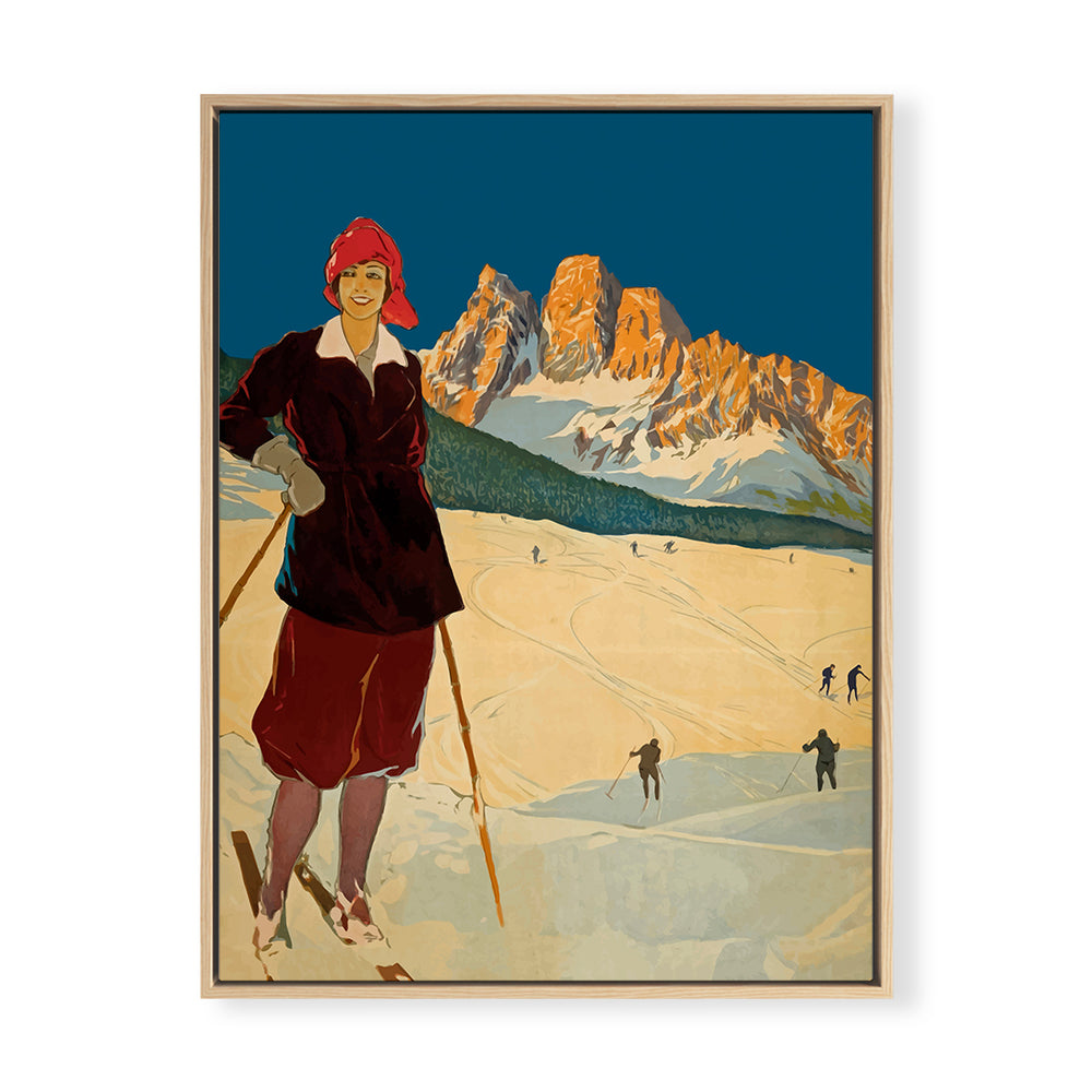 Vintage Ski Gal