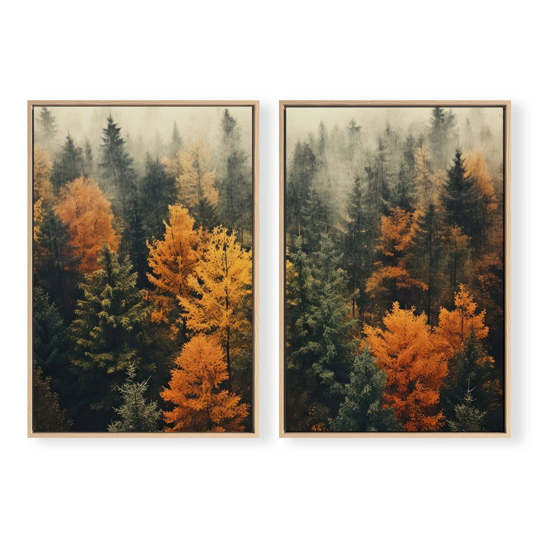 Autum Treetops Pair