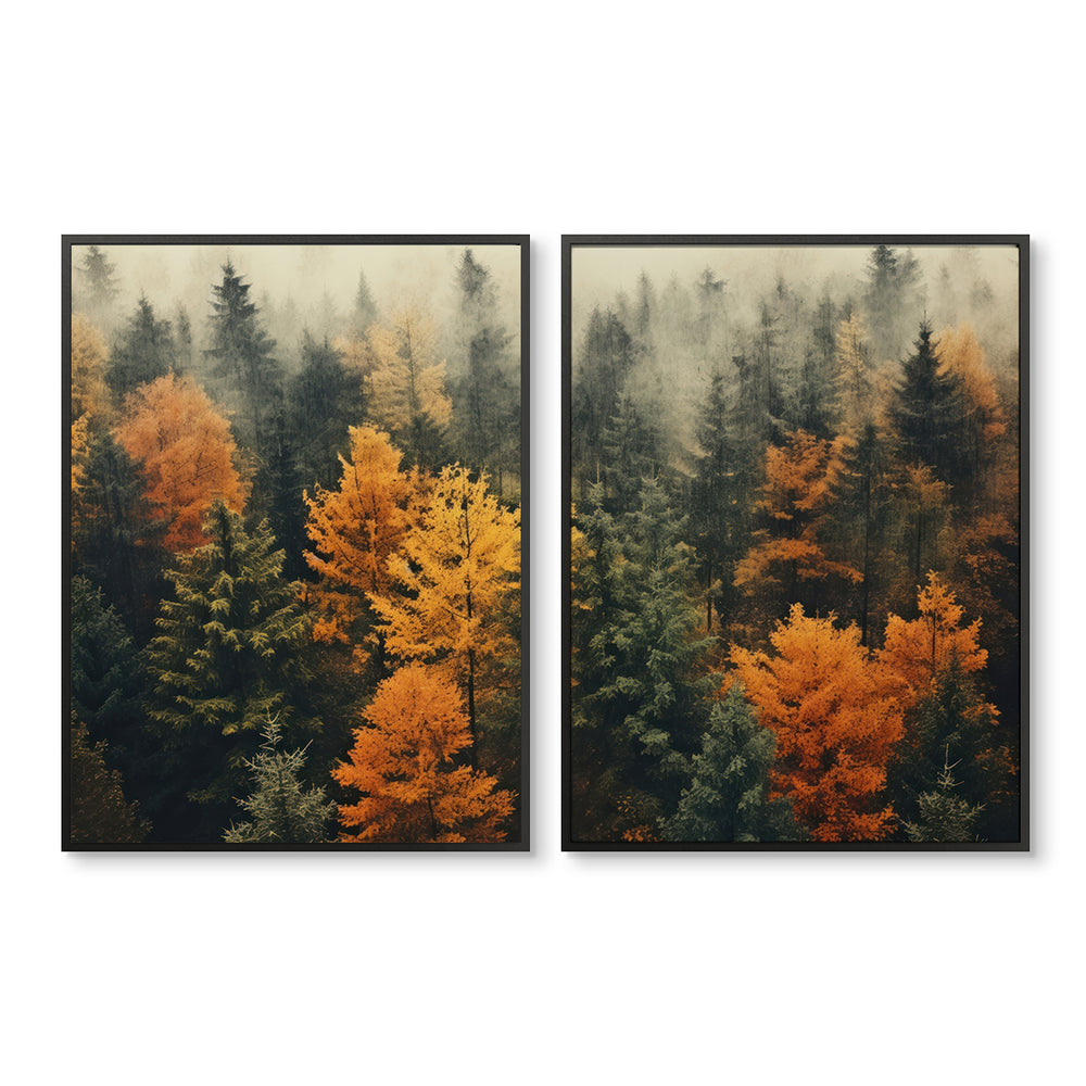 Autum Treetops Pair