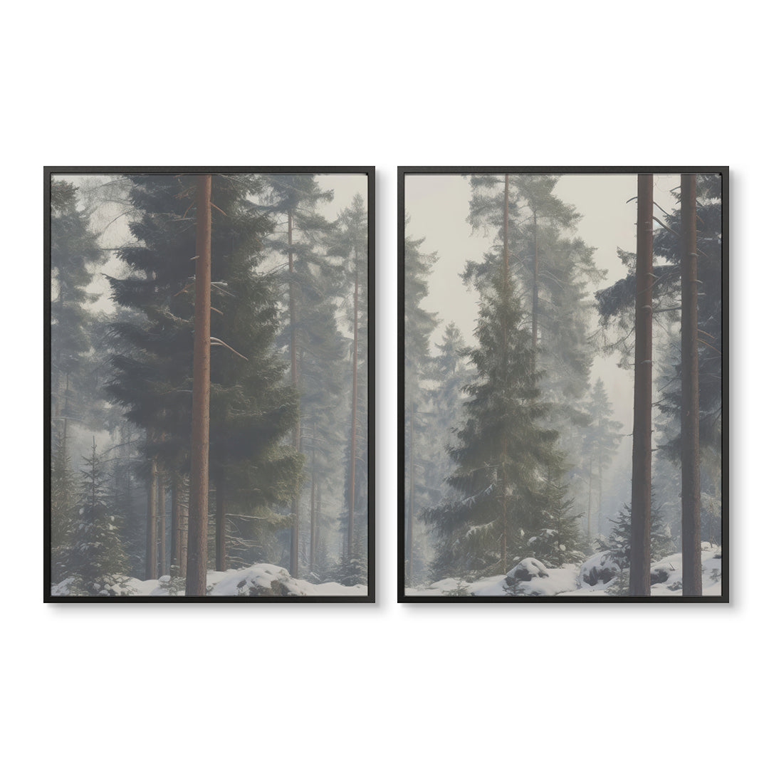 Snow Dusted Forest Pair