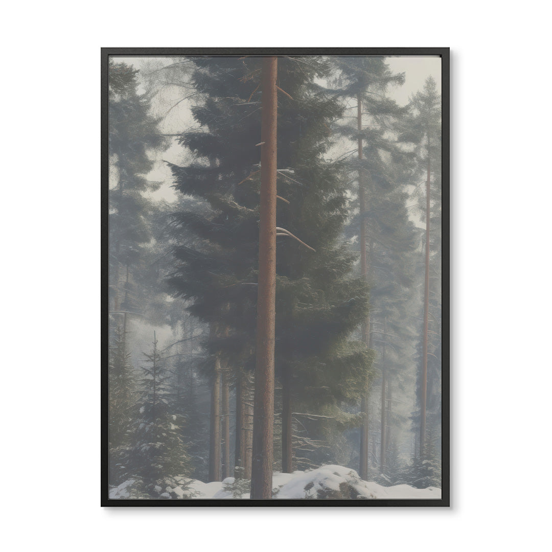 Snow Dusted Forest Vertical