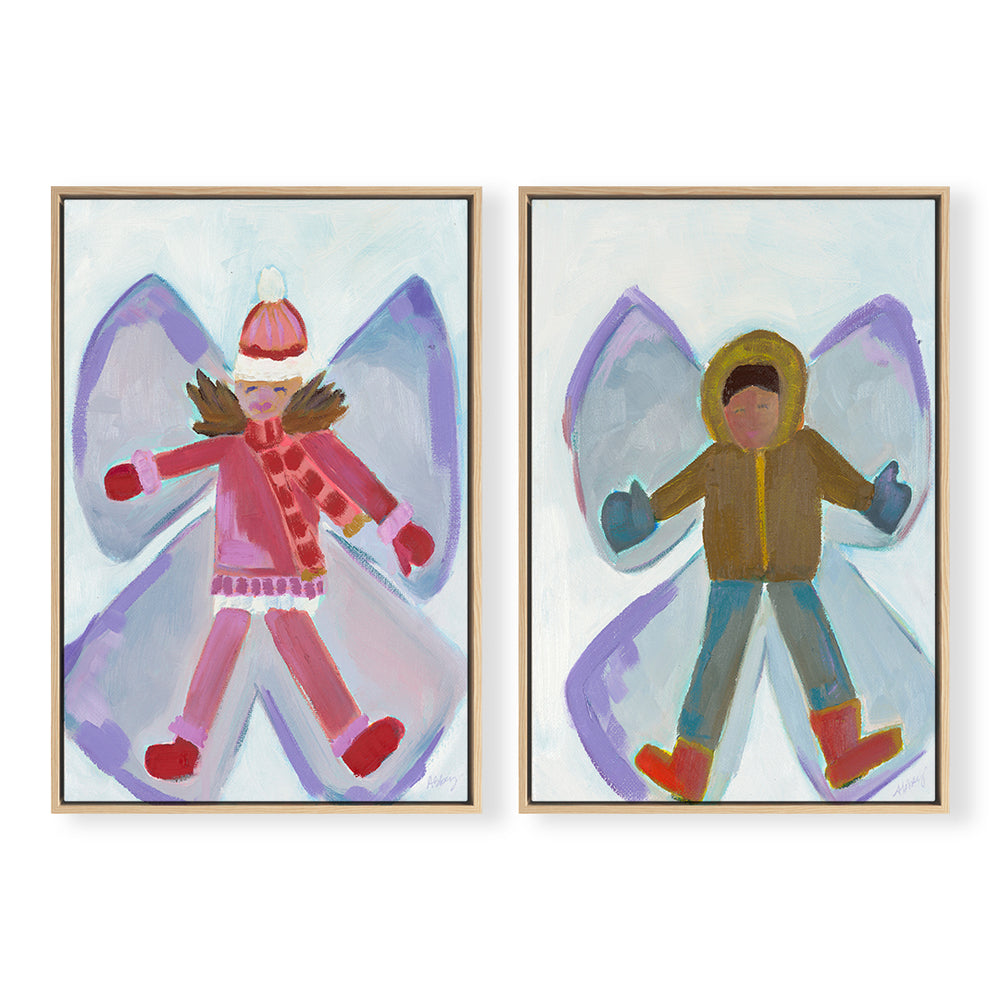 Snow Angel Pair by Abbey Mueller Sheorn