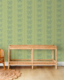 Butterfly Stripe Wallpaper by Charlotte Pottieger